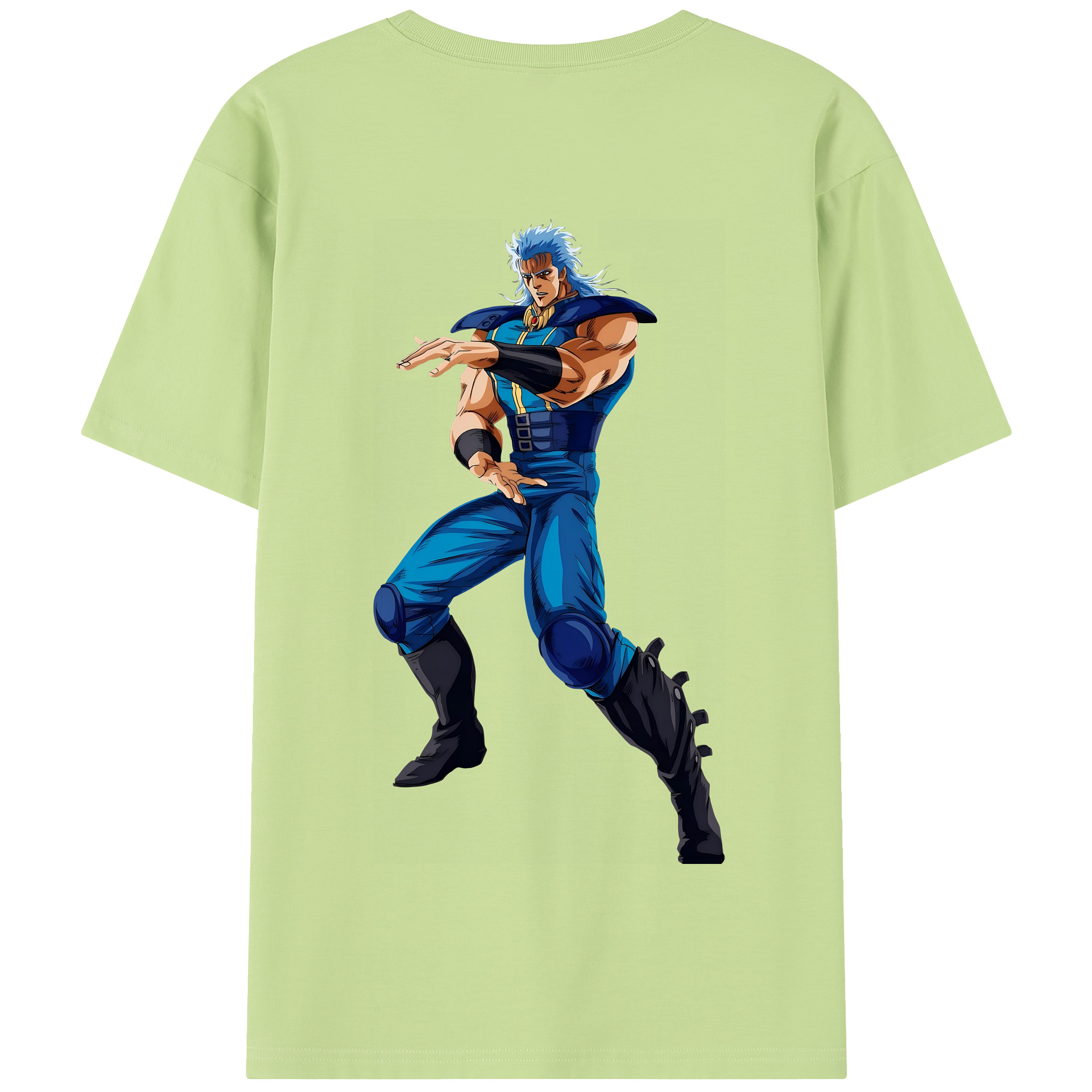 （画像用） 北斗の拳 Fist of the North Star 綿100％半袖Tシャツ（背面プリント）